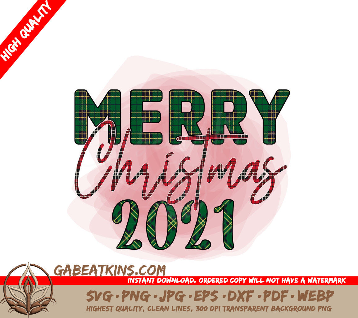 Merry Christmas 2021 SVG Design SVG