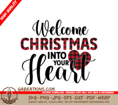 Welcome Christmas Heart SVG SVG