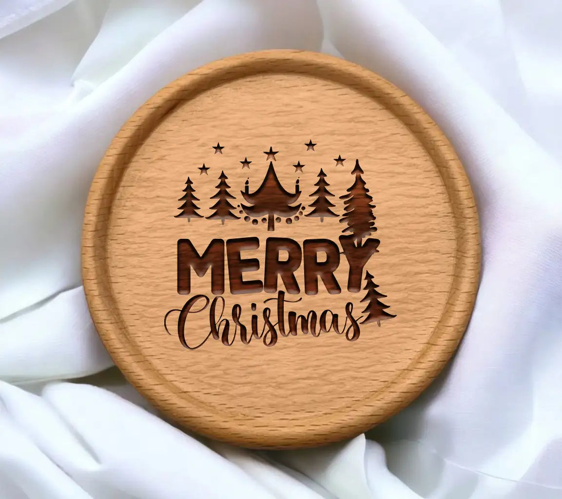 Merry Christmas Tree SVG Design SVG