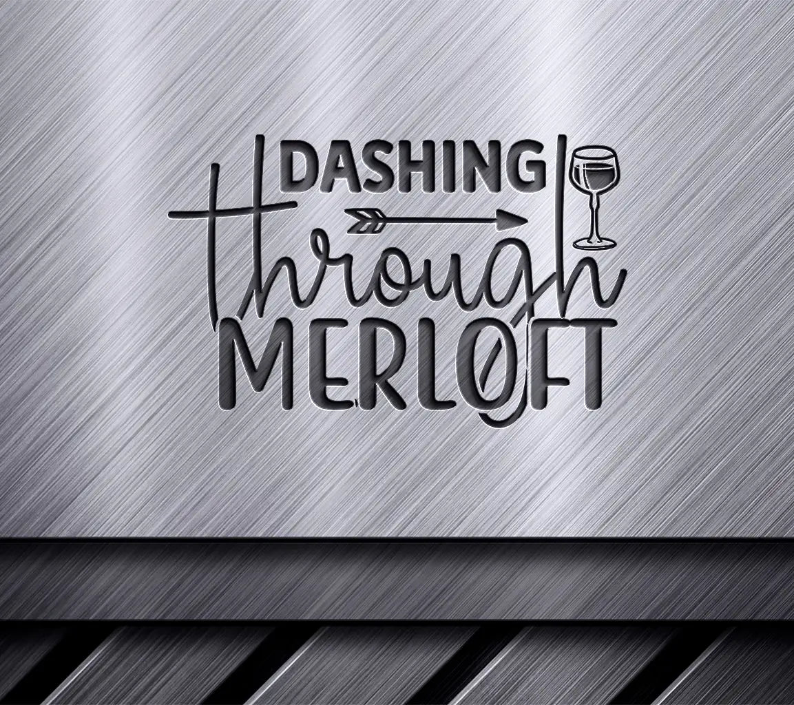 Dashing Through Merlot SVG SVG