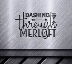 Dashing Through Merlot SVG SVG