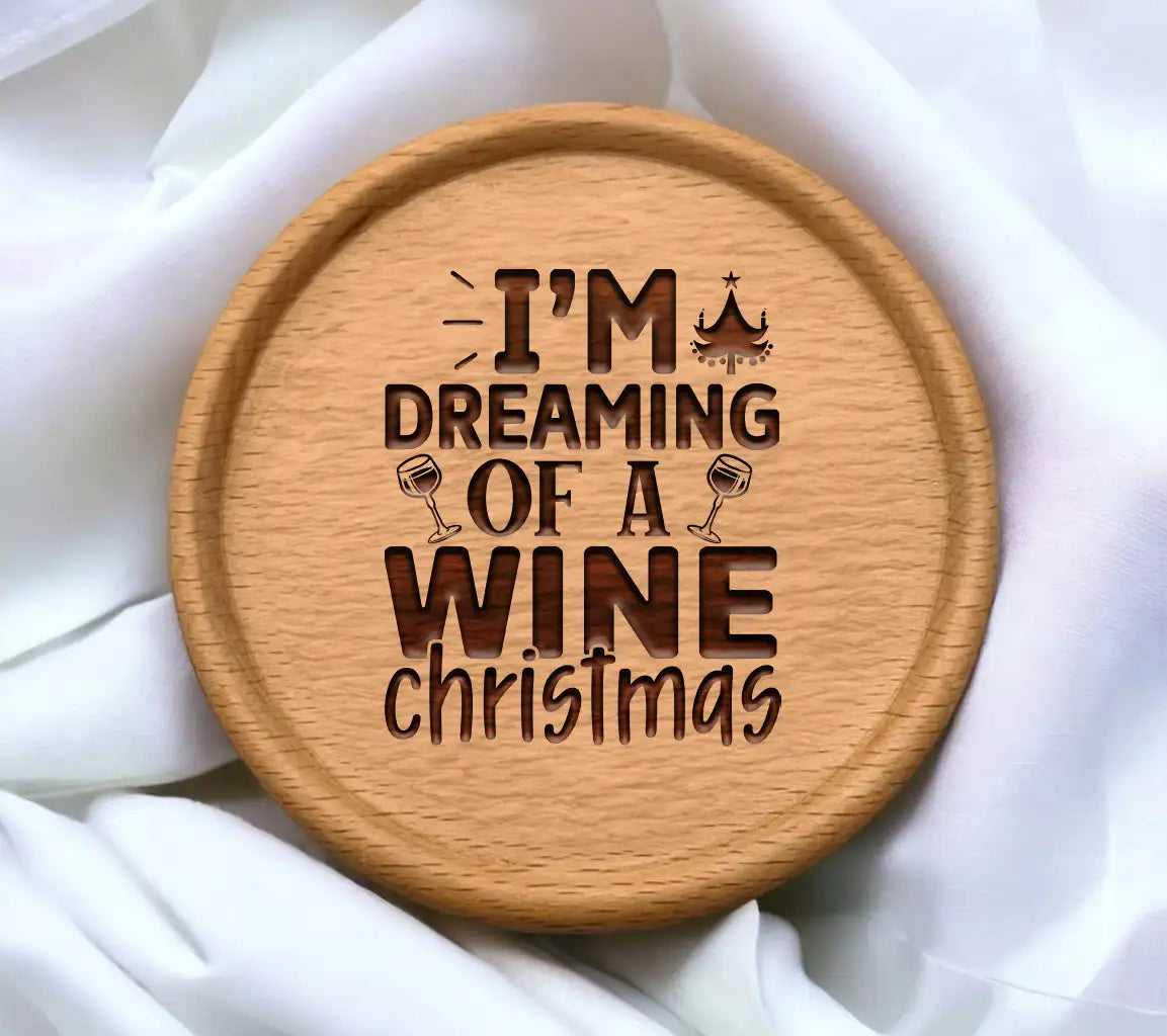 Dreaming of Wine Christmas SVG SVG