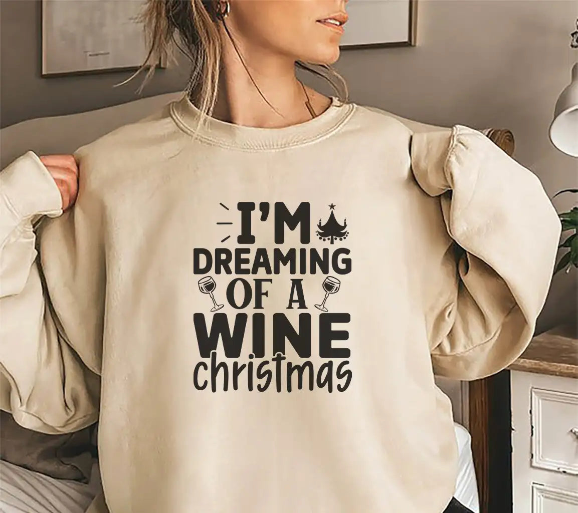 Dreaming of Wine Christmas SVG SVG