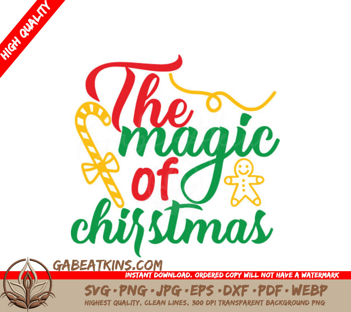 Christmas Magic SVG Candy Cane SVG