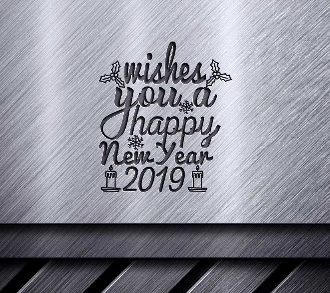 Christmas Happy New Year SVG Card SVG