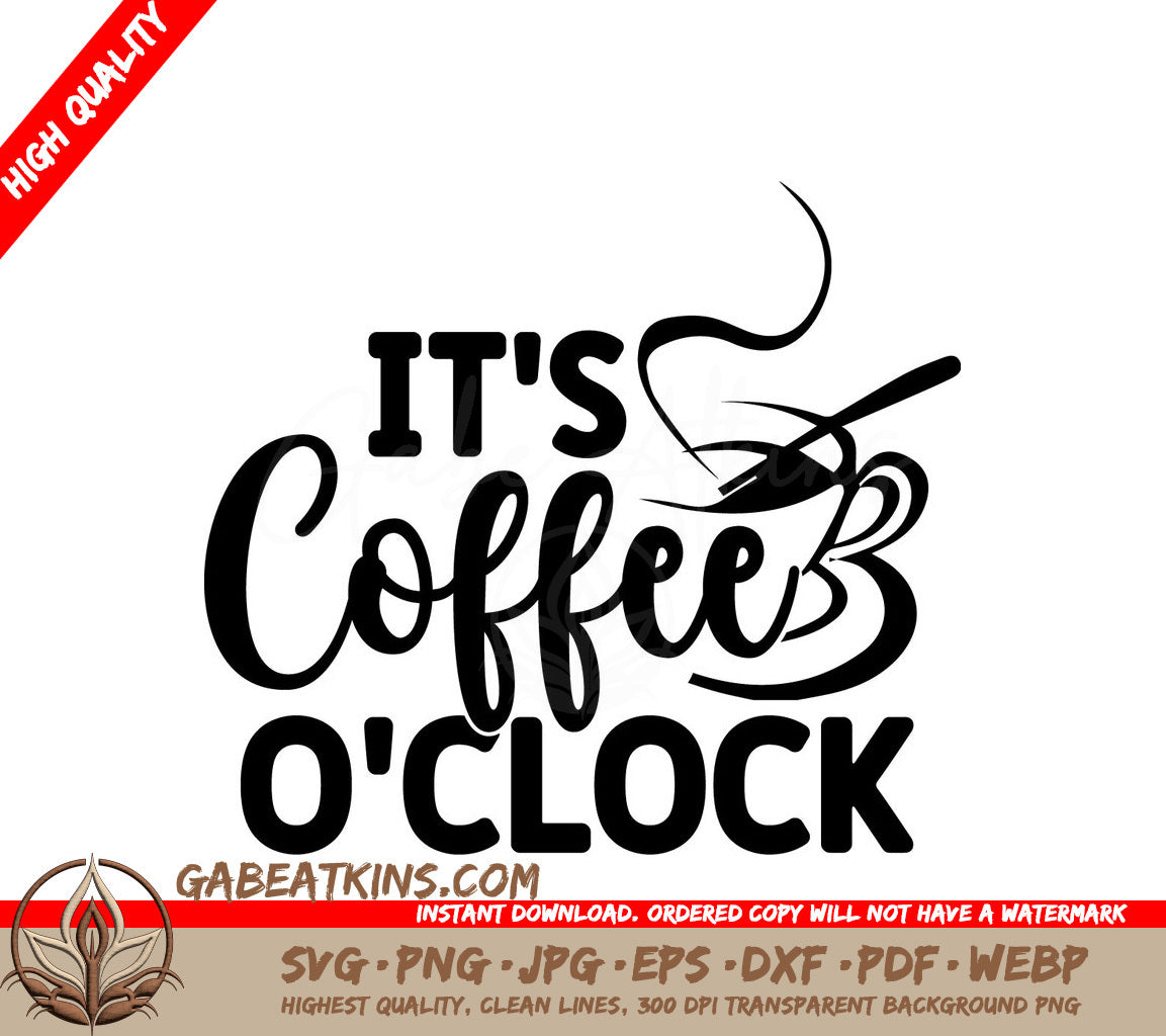  Coffee OClock SVG SVG