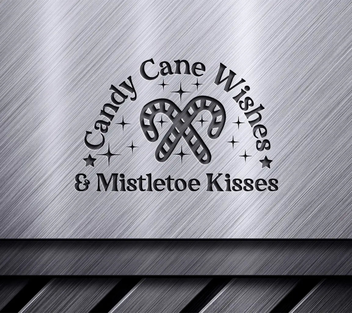 Candy Cane Wishes SVG Design SVG