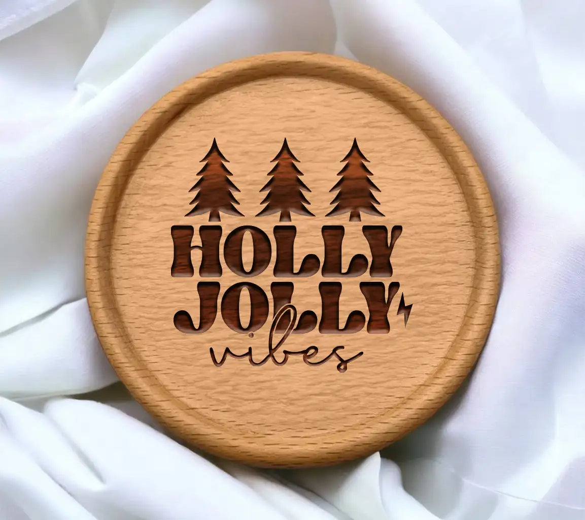 Holly Jolly Vibes Christmas SVG SVG