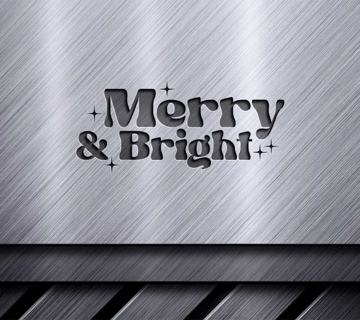 Merry & Bright Christmas SVG SVG