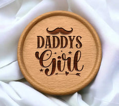 Daddys Girl Mustache SVG SVG