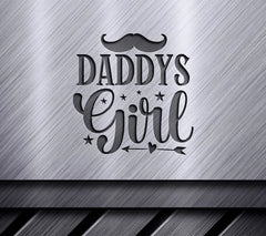 Daddys Girl Mustache SVG SVG