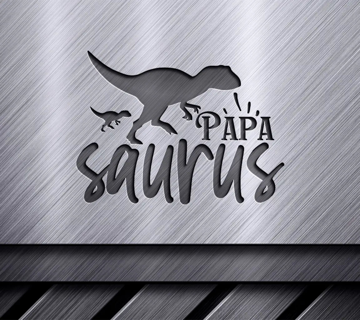 Papa Saurus Dinosaur SVG Cut File SVG