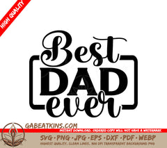  Best Dad Ever SVG SVG