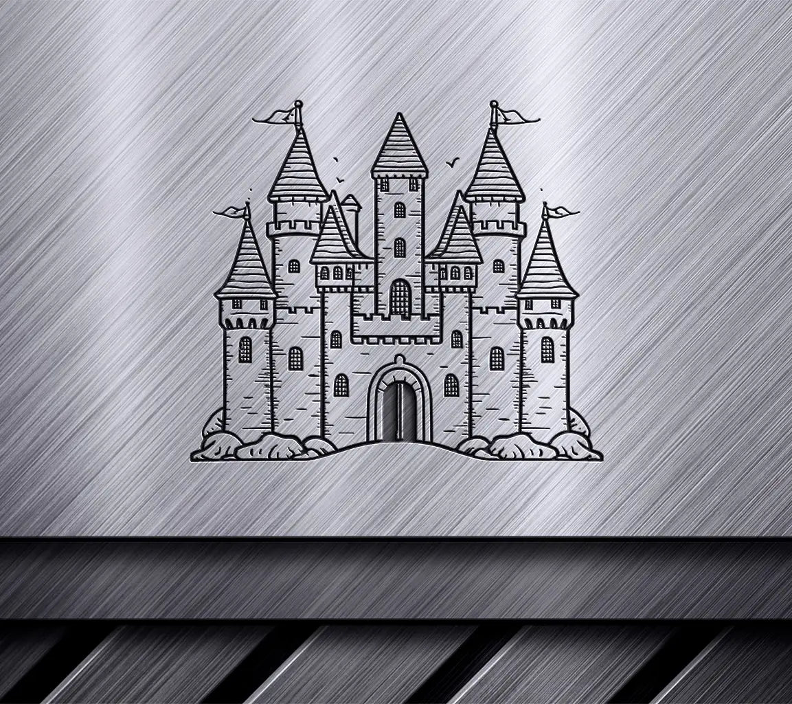 Dark Crystal Castle SVG -  Drawing with Flags SVG