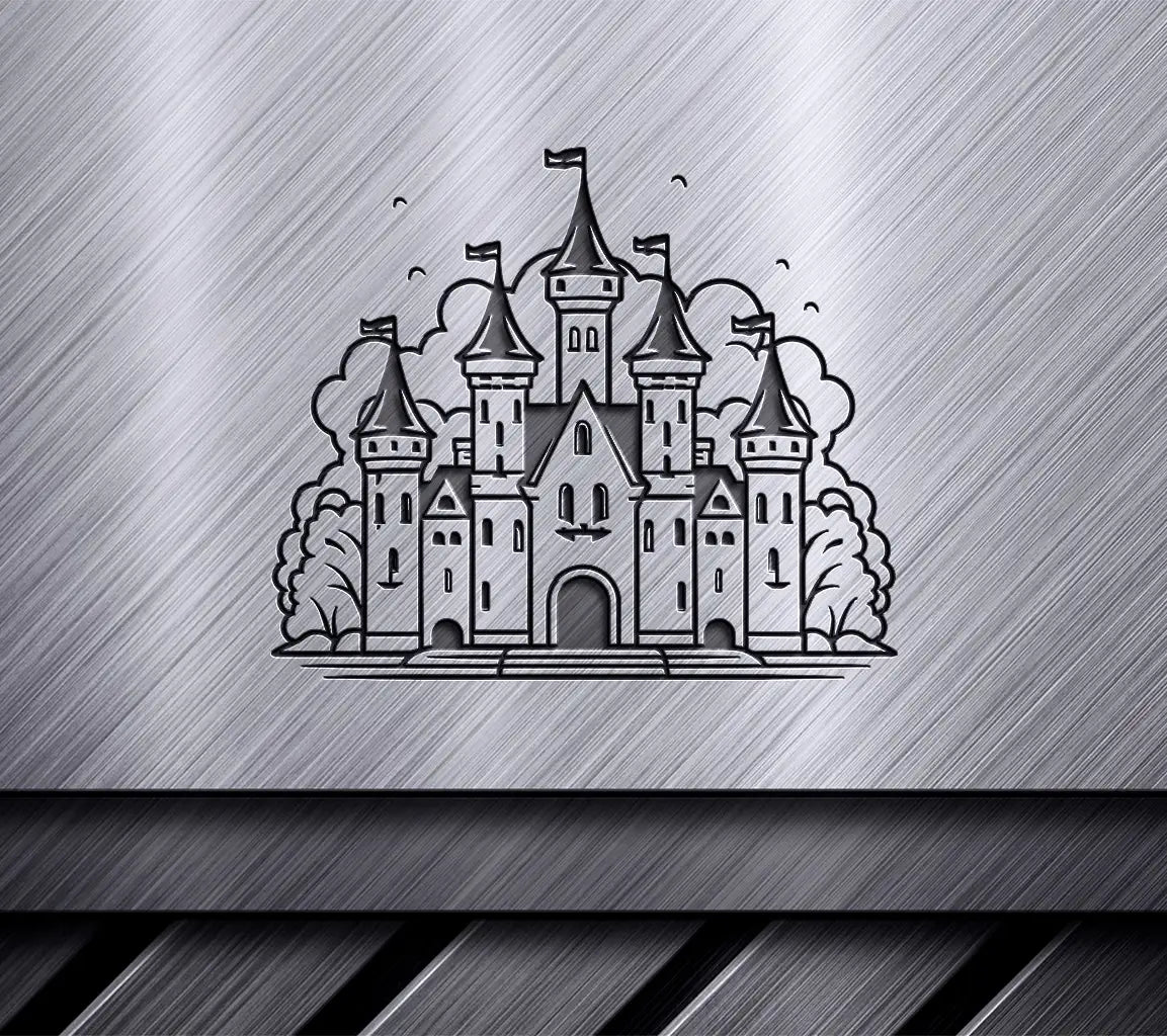  Castle with Flags SVG - Dark Prophecy Tale of Destiny, Doom & Redemption SVG