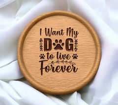 Dog Live Forever SVG Poster SVG