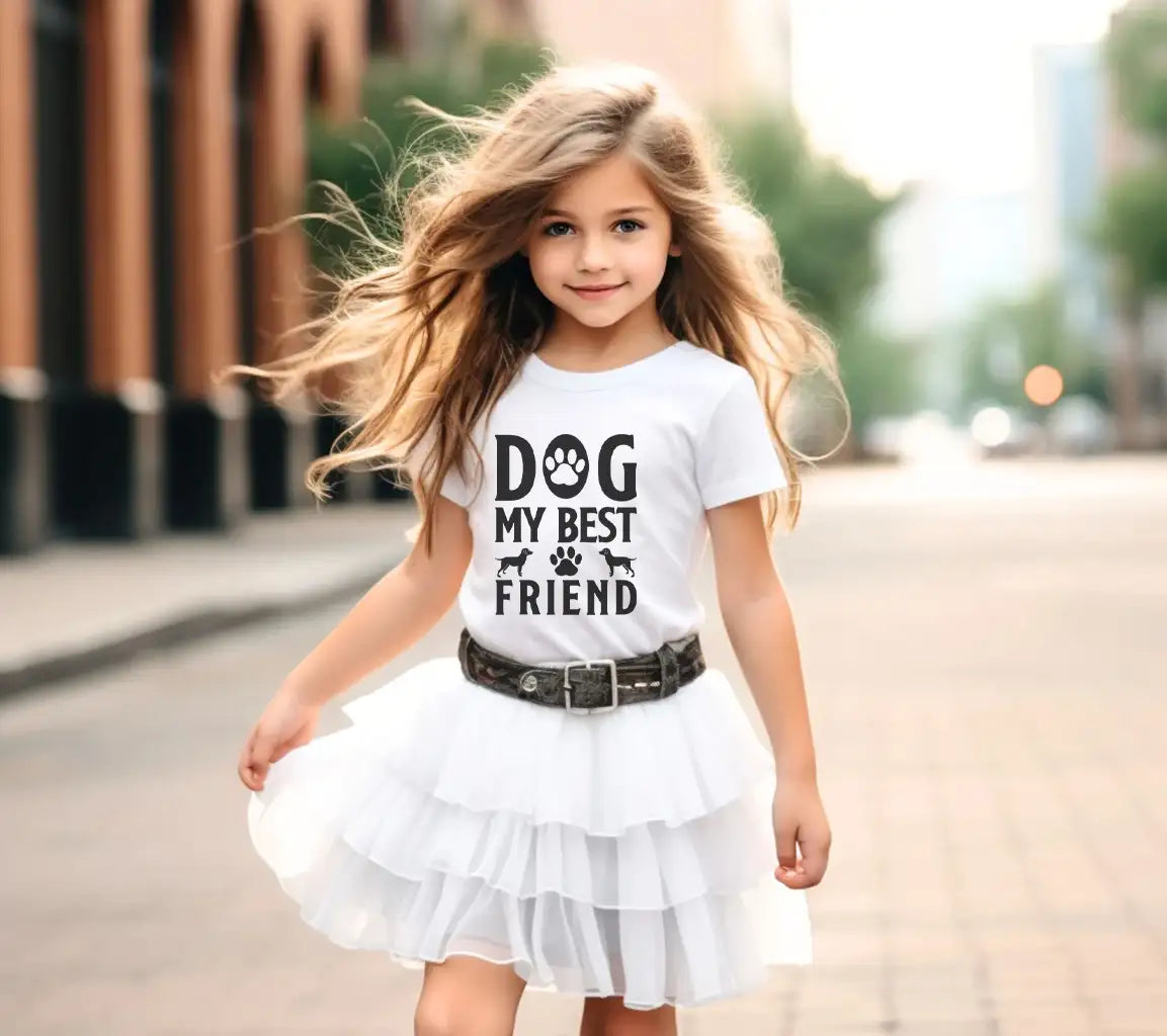 Dog Best Friend SVG Black White SVG