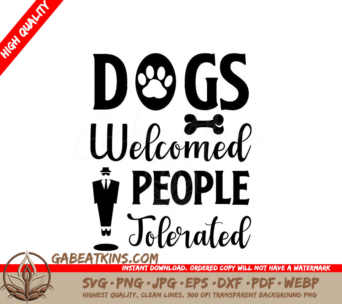 Dogs Welcome SVG SVG