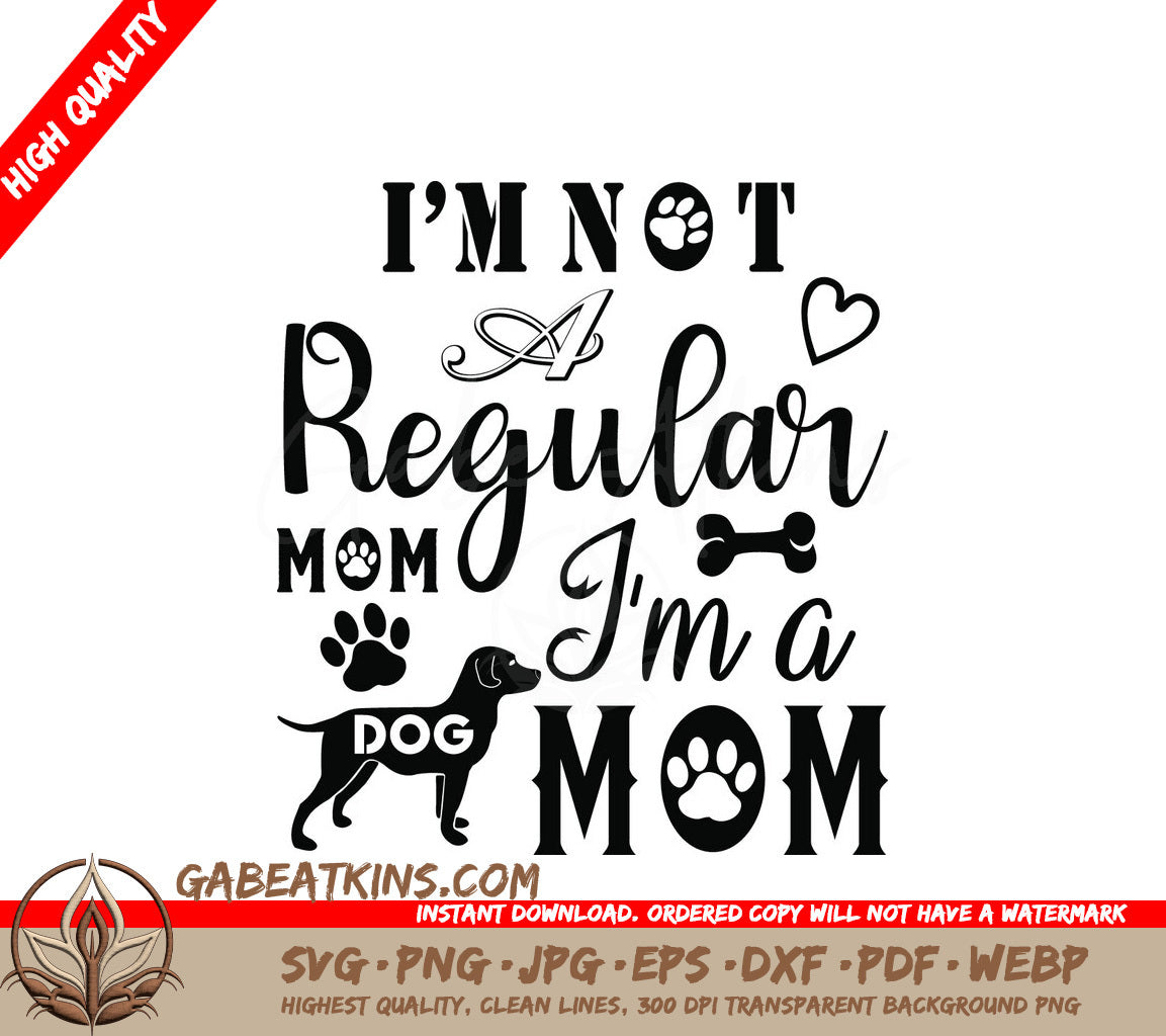 Dog Mom SVG Design SVG