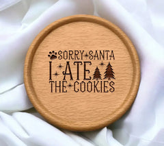 Sorry Santa, Dog Ate Cookies SVG SVG