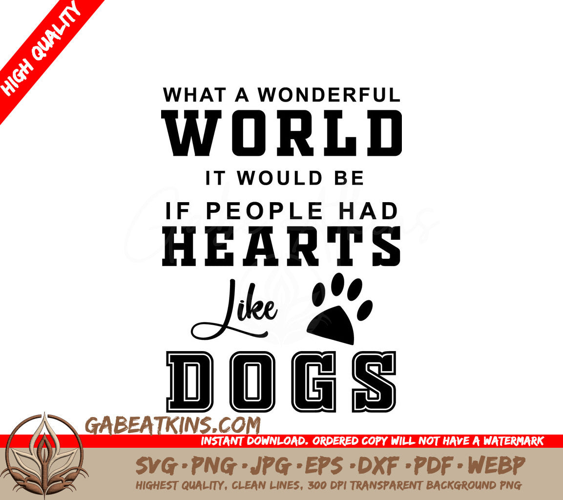 Dog Heart World SVG SVG