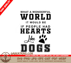 Dog Heart World SVG SVG