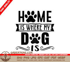 Dog Home SVG Design SVG