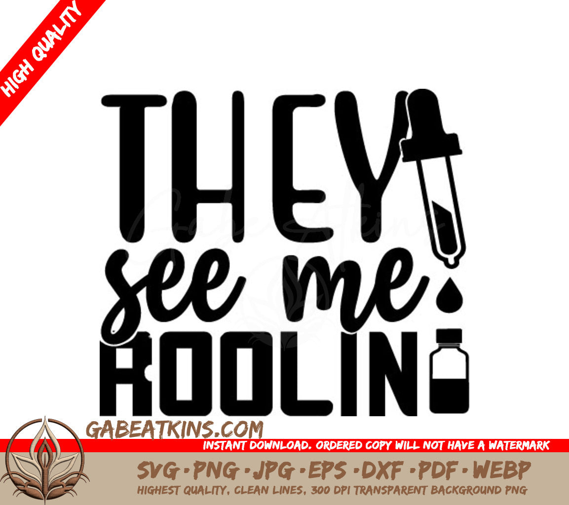 Rolling Eyes Pipette SVG SVG