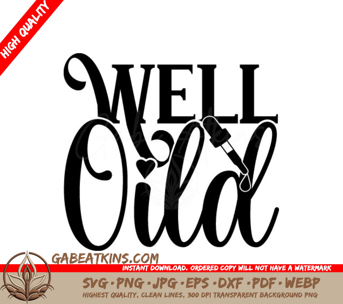 Well Oiled Dropper SVG SVG