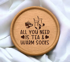 Fall Tea & Warm Socks SVG SVG