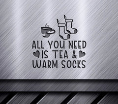 Fall Tea & Warm Socks SVG SVG