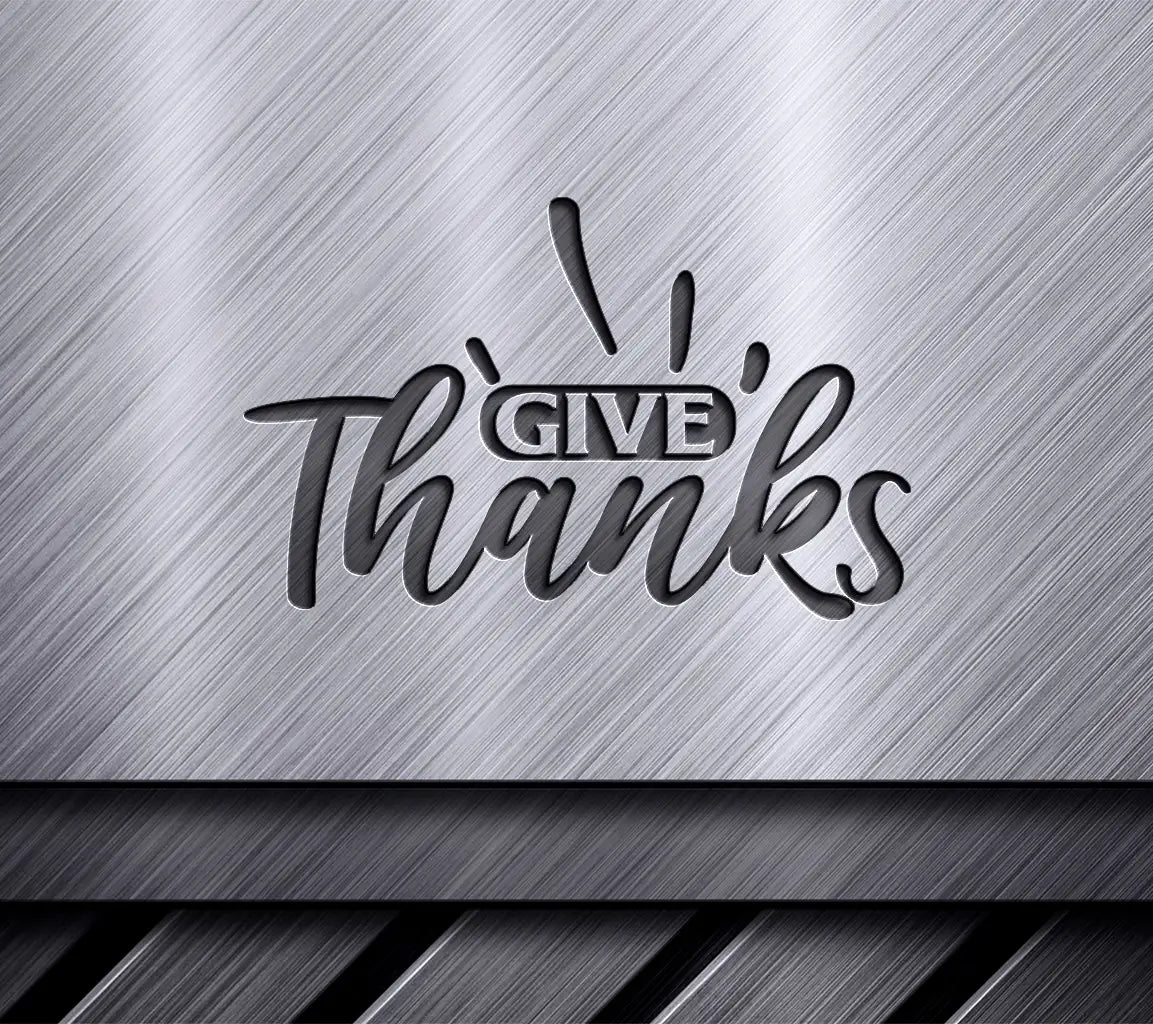 Fall Give Thanks Orange Green SVG SVG