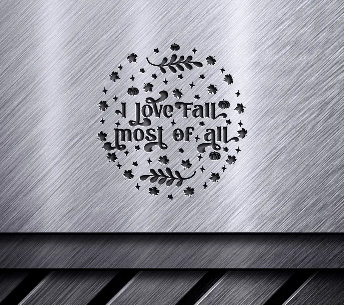 I Love Fall SVG Sign SVG