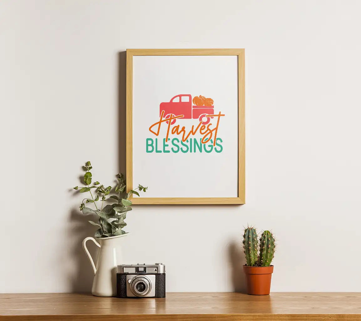 Harvest Blessings Red Truck SVG SVG