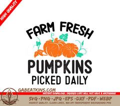 Farm Fresh Pumpkin SVG SVG