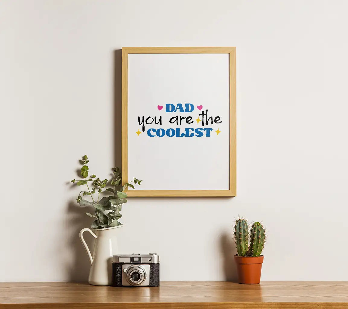 Coolest Dad SVG Poster SVG