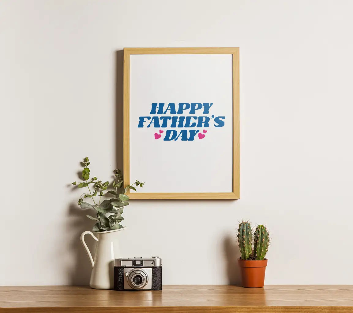 Blue Happy Fathers Day SVG SVG