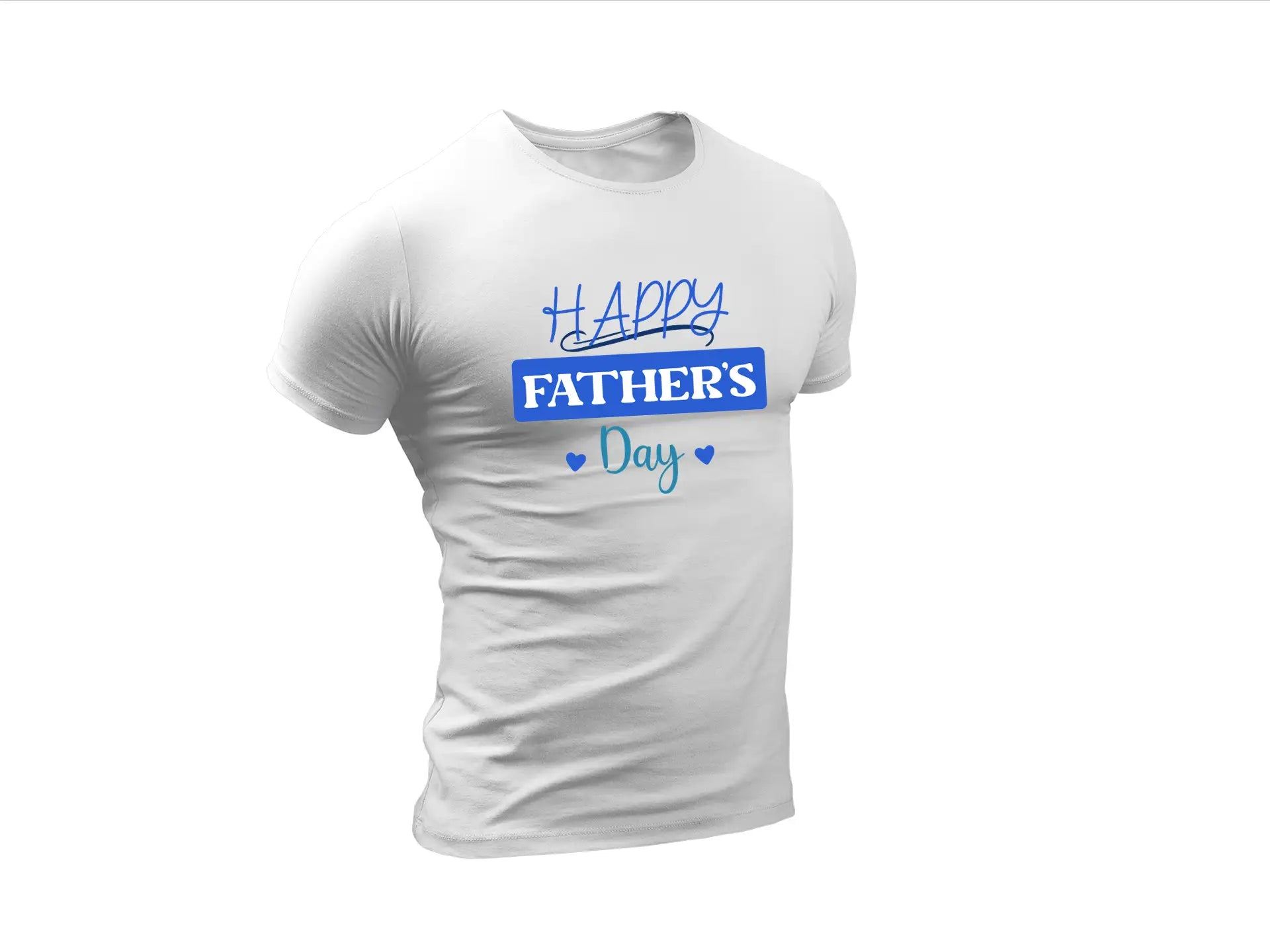 Blue & White Happy Fathers Day SVG SVG