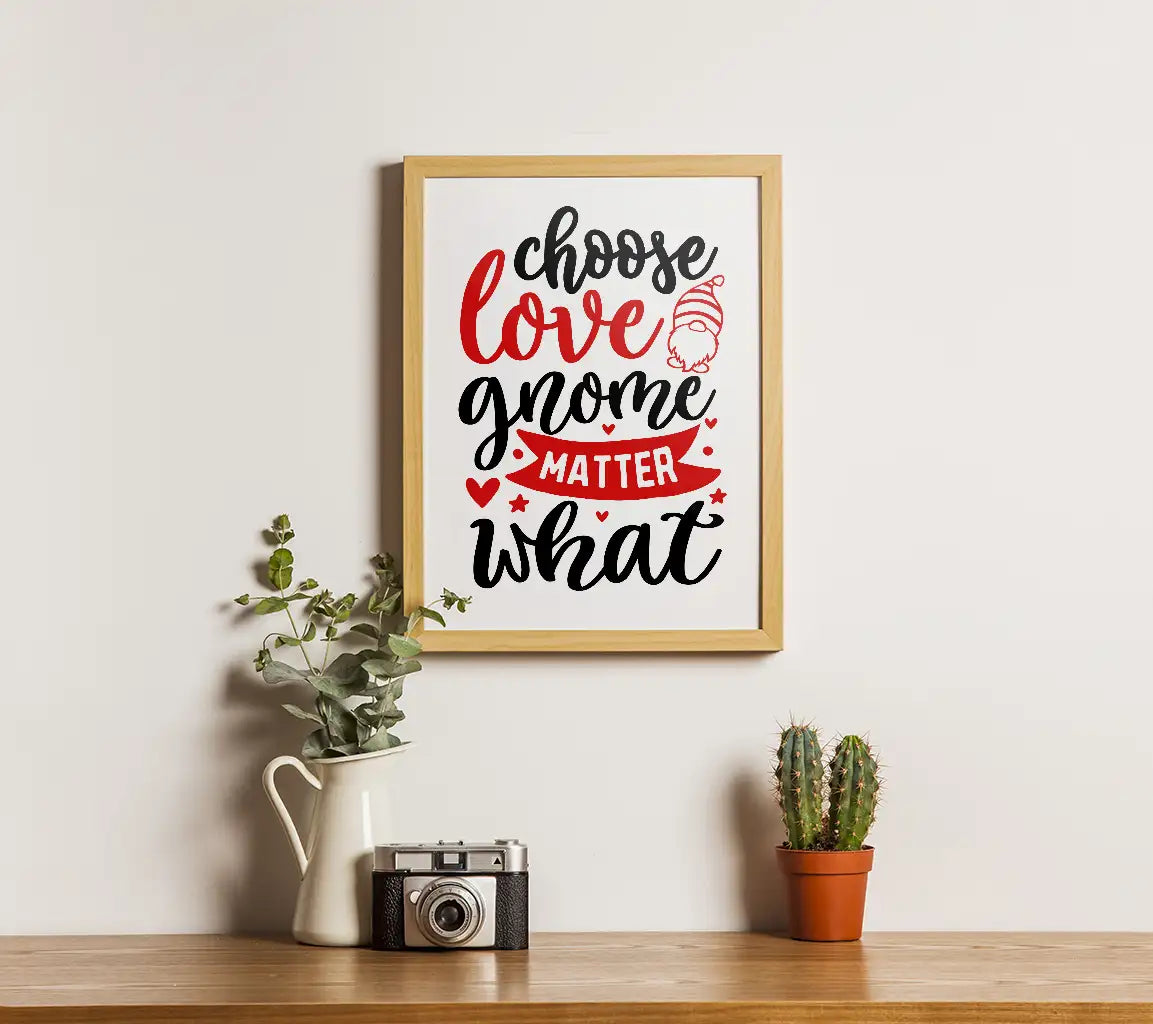 Choose Love Gnome SVG SVG