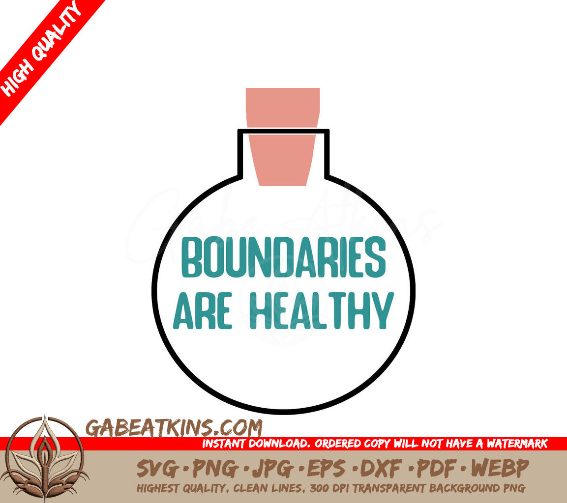 Boundaries Are Healthy SVG SVG