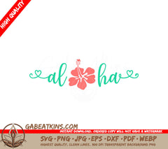 Aloha Hawaii Flower SVG SVG