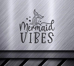 Mermaid Tail SVG with Vibes SVG