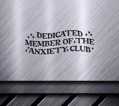 Anxiety Club Member SVG Design SVG