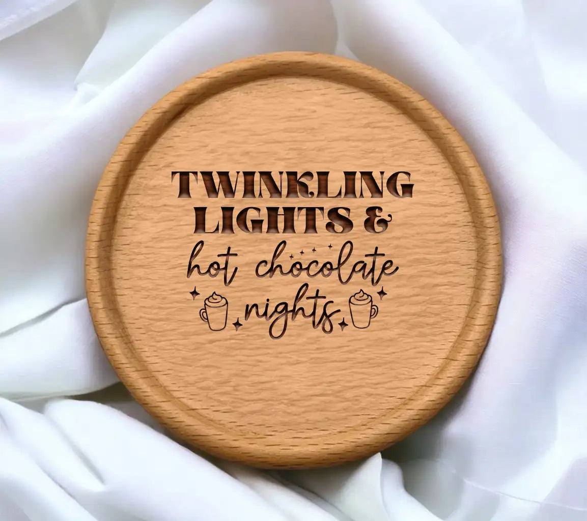 Twinkling Lights Hot Chocolate SVG SVG