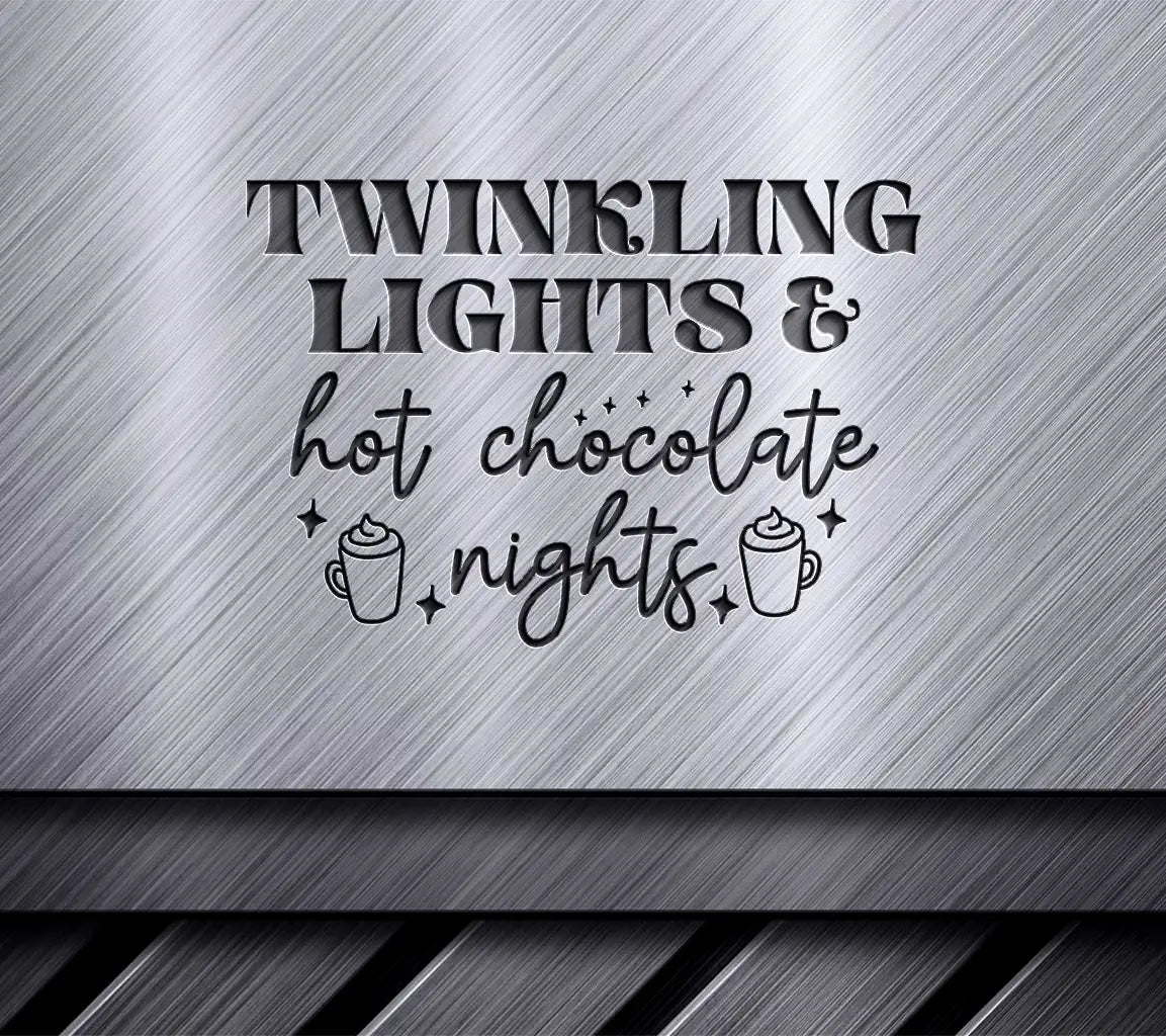 Twinkling Lights Hot Chocolate SVG SVG