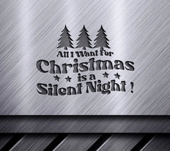 Silent Night Christmas SVG Poster SVG