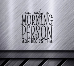 Funny Christmas Morning Person SVG SVG