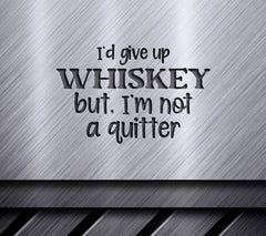 Whiskey Quitter SVG Design SVG