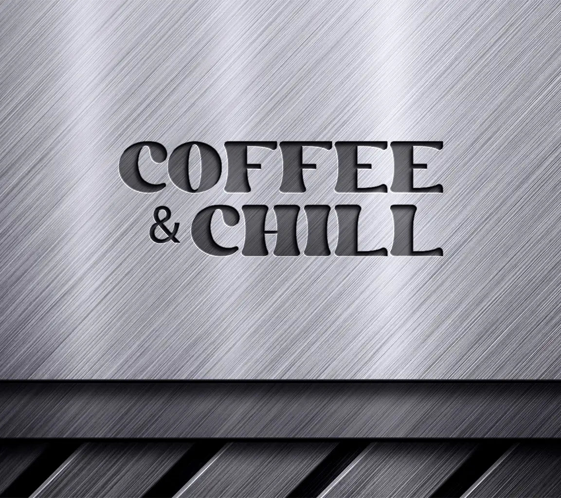 Brown & Pink Coffee Chill SVG SVG