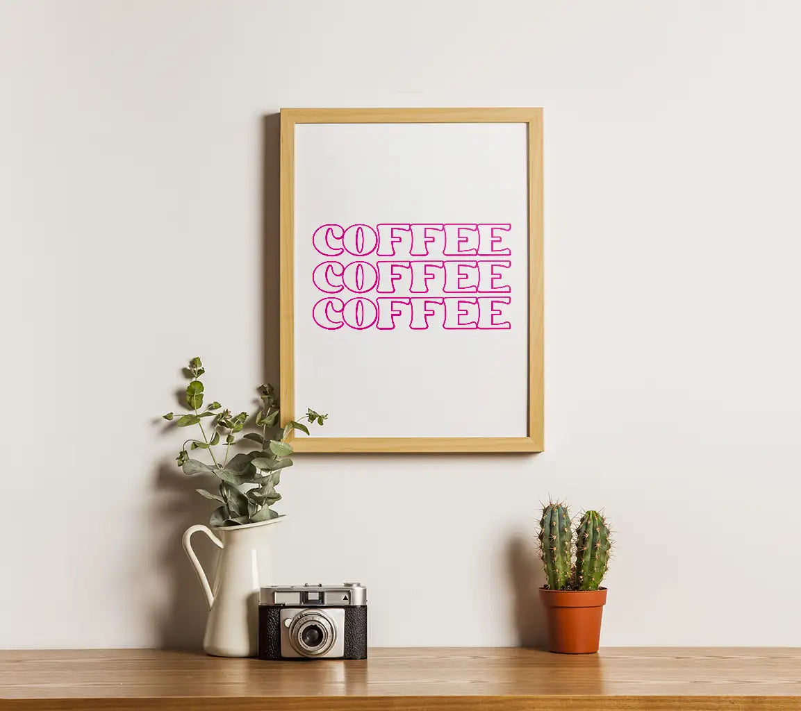 Pink Coffee SVG Quote SVG